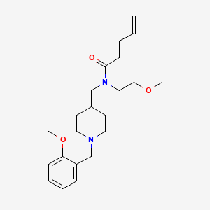 N-{[1-(2-methoxybenzyl)-4-piperidinyl]methyl}-N-(2-methoxyethyl)-4-pentenamide