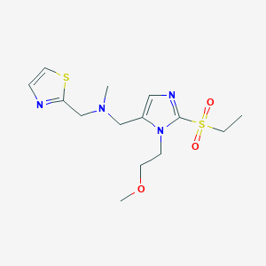 1-[2-(ethylsulfonyl)-1-(2-methoxyethyl)-1H-imidazol-5-yl]-N-methyl-N-(1,3-thiazol-2-ylmethyl)methanamine