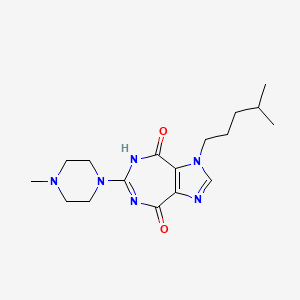 1-(4-methylpentyl)-6-(4-methyl-1-piperazinyl)imidazo[4,5-e][1,3]diazepine-4,8(1H,5H)-dione