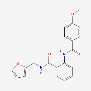 N-(2-furylmethyl)-2-[(4-methoxybenzoyl)amino]benzamide