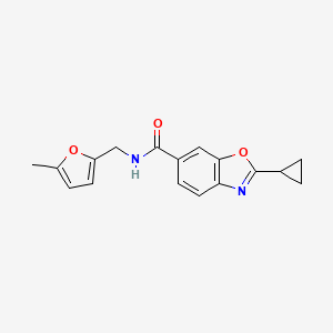 2-cyclopropyl-N-[(5-methyl-2-furyl)methyl]-1,3-benzoxazole-6-carboxamide