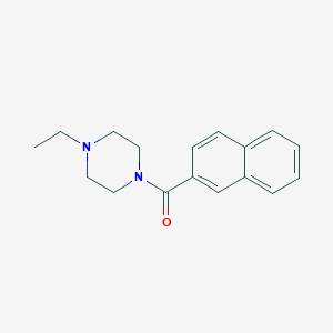 molecular formula C17H20N2O B4910231 1-ethyl-4-(2-naphthoyl)piperazine 