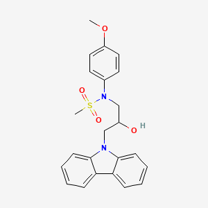 N-[3-(9H-carbazol-9-yl)-2-hydroxypropyl]-N-(4-methoxyphenyl)methanesulfonamide