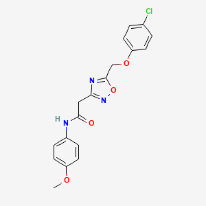 2-{5-[(4-chlorophenoxy)methyl]-1,2,4-oxadiazol-3-yl}-N-(4-methoxyphenyl)acetamide