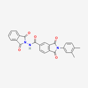 2-(3,4-DIMETHYLPHENYL)-N-(1,3-DIOXO-2,3-DIHYDRO-1H-ISOINDOL-2-YL)-1,3-DIOXO-2,3-DIHYDRO-1H-ISOINDOLE-5-CARBOXAMIDE