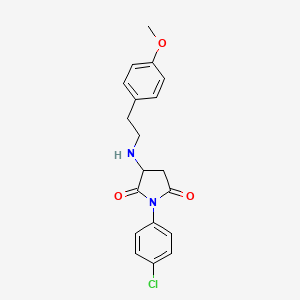 1-(4-Chlorophenyl)-3-{[2-(4-methoxyphenyl)ethyl]amino}pyrrolidine-2,5-dione