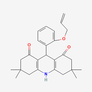 3,3,6,6-TETRAMETHYL-9-[2-(PROP-2-EN-1-YLOXY)PHENYL]-1,2,3,4,5,6,7,8,9,10-DECAHYDROACRIDINE-1,8-DIONE