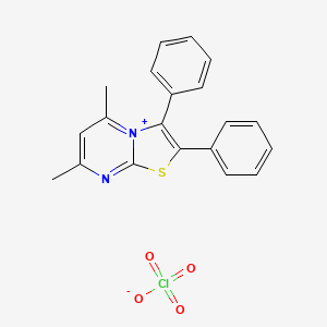 5,7-dimethyl-2,3-diphenyl[1,3]thiazolo[3,2-a]pyrimidin-4-ium perchlorate