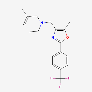 N-ethyl-2-methyl-N-({5-methyl-2-[4-(trifluoromethyl)phenyl]-1,3-oxazol-4-yl}methyl)-2-propen-1-amine