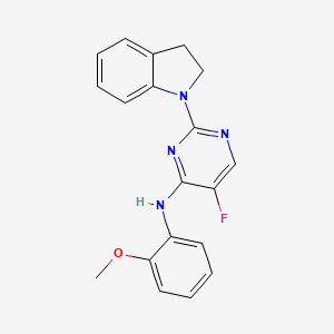 2-(2,3-dihydro-1H-indol-1-yl)-5-fluoro-N-(2-methoxyphenyl)-4-pyrimidinamine