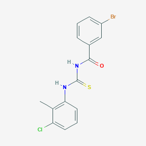 3-bromo-N-[(3-chloro-2-methylphenyl)carbamothioyl]benzamide