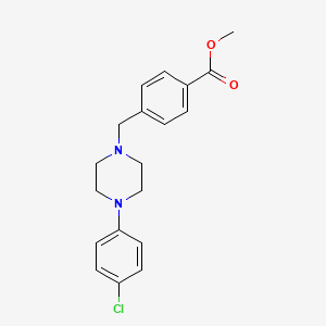 molecular formula C19H21ClN2O2 B4910526 Methyl 4-[[4-(4-chlorophenyl)piperazin-1-yl]methyl]benzoate 