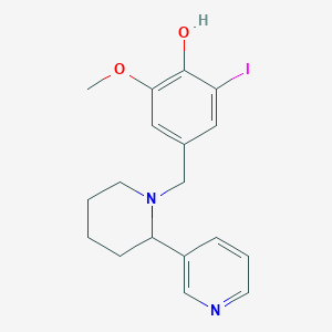 2-iodo-6-methoxy-4-{[2-(3-pyridinyl)-1-piperidinyl]methyl}phenol