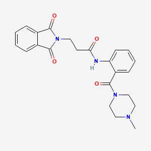 3-(1,3-DIOXO-1,3-DIHYDRO-2H-ISOINDOL-2-YL)-N~1~-{2-[(4-METHYLPIPERAZINO)CARBONYL]PHENYL}PROPANAMIDE