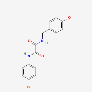 molecular formula C16H15BrN2O3 B4910653 N-(4-bromophenyl)-N'-(4-methoxybenzyl)ethanediamide 