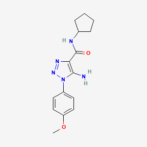 5-amino-N-cyclopentyl-1-(4-methoxyphenyl)-1H-1,2,3-triazole-4-carboxamide