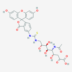 B049107 5-Acetamido-9-(3-fluoresceinylthioureido)-3,5,9-trideoxy-2-nonulosonsonic acid CAS No. 118694-47-6