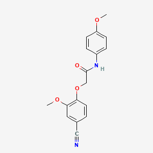 molecular formula C17H16N2O4 B4910701 2-(4-cyano-2-methoxyphenoxy)-N-(4-methoxyphenyl)acetamide 