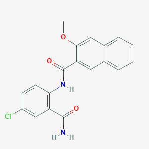 N-(2-carbamoyl-4-chlorophenyl)-3-methoxynaphthalene-2-carboxamide