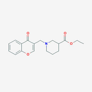 ethyl 1-[(4-oxo-4H-chromen-3-yl)methyl]-3-piperidinecarboxylate