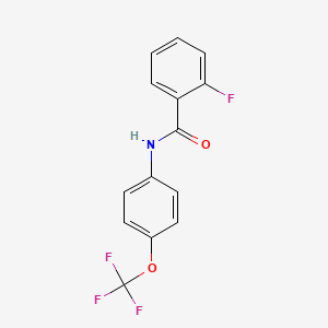 2-fluoro-N-[4-(trifluoromethoxy)phenyl]benzamide