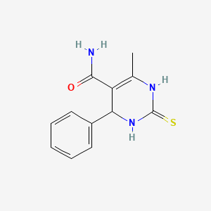 molecular formula C12H13N3OS B4910742 6-Methyl-4-phenyl-2-thioxo-1,2,3,4-tetrahydropyrimidine-5-carboxamide CAS No. 78468-07-2