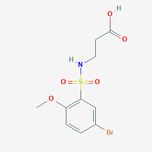 N-[(5-bromo-2-methoxyphenyl)sulfonyl]-beta-alanine