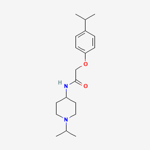 2-[4-(propan-2-yl)phenoxy]-N-[1-(propan-2-yl)piperidin-4-yl]acetamide