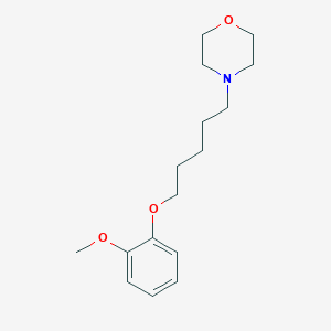 4-[5-(2-methoxyphenoxy)pentyl]morpholine