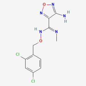 4-amino-N'-[(2,4-dichlorobenzyl)oxy]-N-methyl-1,2,5-oxadiazole-3-carboximidamide