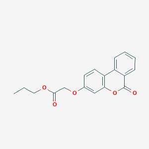 PROPYL 2-({6-OXO-6H-BENZO[C]CHROMEN-3-YL}OXY)ACETATE