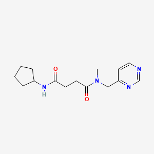 N'-cyclopentyl-N-methyl-N-(4-pyrimidinylmethyl)succinamide