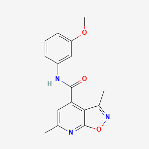 N-(3-methoxyphenyl)-3,6-dimethyl[1,2]oxazolo[5,4-b]pyridine-4-carboxamide