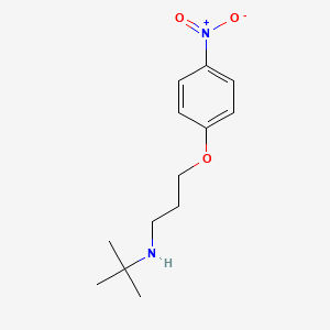 molecular formula C13H20N2O3 B4910869 2-methyl-N-[3-(4-nitrophenoxy)propyl]propan-2-amine 