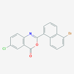 2-(5-bromo-1-naphthyl)-6-chloro-4H-3,1-benzoxazin-4-one