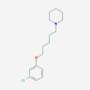 1-[5-(3-chlorophenoxy)pentyl]piperidine