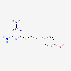 2-{[2-(4-methoxyphenoxy)ethyl]thio}-4,6-pyrimidinediamine