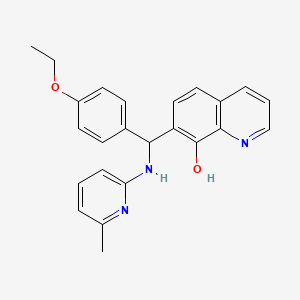 7-[(4-Ethoxyphenyl)-[(6-methylpyridin-2-yl)amino]methyl]quinolin-8-ol