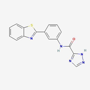 N-[3-(1,3-benzothiazol-2-yl)phenyl]-1H-1,2,4-triazole-5-carboxamide