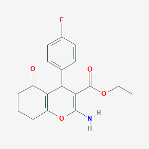 ethyl 2-amino-4-(4-fluorophenyl)-5-oxo-5,6,7,8-tetrahydro-4H-chromene-3-carboxylate