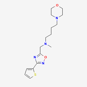 N-methyl-4-(4-morpholinyl)-N-{[3-(2-thienyl)-1,2,4-oxadiazol-5-yl]methyl}-1-butanamine