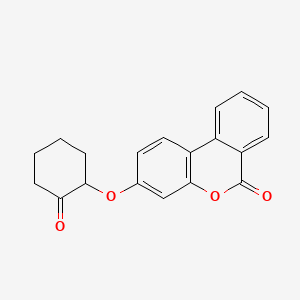 3-[(2-oxocyclohexyl)oxy]-6H-benzo[c]chromen-6-one