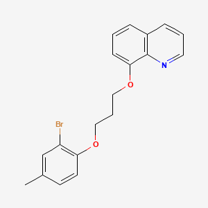 molecular formula C19H18BrNO2 B4911027 8-[3-(2-bromo-4-methylphenoxy)propoxy]quinoline 