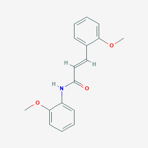 molecular formula C17H17NO3 B4911081 N,3-bis(2-methoxyphenyl)acrylamide 