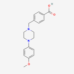 4-[[4-(4-Methoxyphenyl)piperazin-1-yl]methyl]benzoic acid