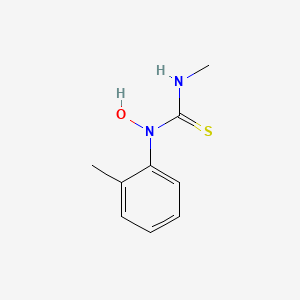 molecular formula C9H12N2OS B4911106 N-hydroxy-N'-methyl-N-(2-methylphenyl)thiourea 