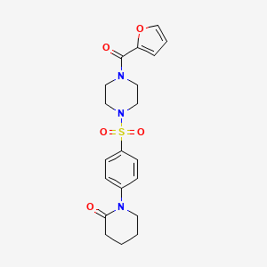 1-(4-{[4-(2-furoyl)-1-piperazinyl]sulfonyl}phenyl)-2-piperidinone