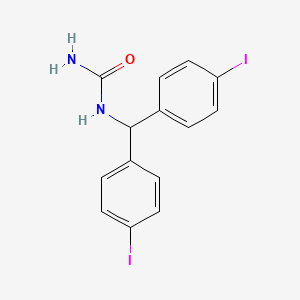 molecular formula C14H12I2N2O B4911155 N-[bis(4-iodophenyl)methyl]urea 