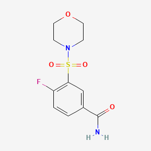 4-Fluoro-3-morpholin-4-ylsulfonylbenzamide