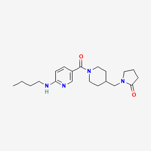 1-[(1-{[6-(butylamino)-3-pyridinyl]carbonyl}-4-piperidinyl)methyl]-2-pyrrolidinone